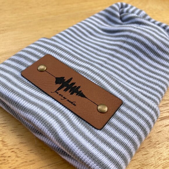 You Are My Sunshine Soundwave Newborn Baby Beanie - Gray - Not Custom - Picture 4 of 9